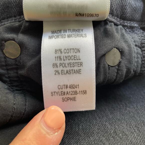 Agolde Women’s Sophie Ankle High Rise Destroyed Hem Jeans Sz 26 Distressed Denim - Picture 5 of 6